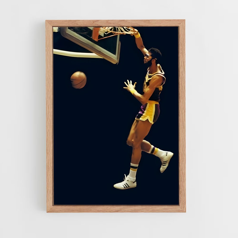 Poster Kareem dunk – affiche Basketball (vue 4)